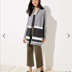 Loft striped cardigan